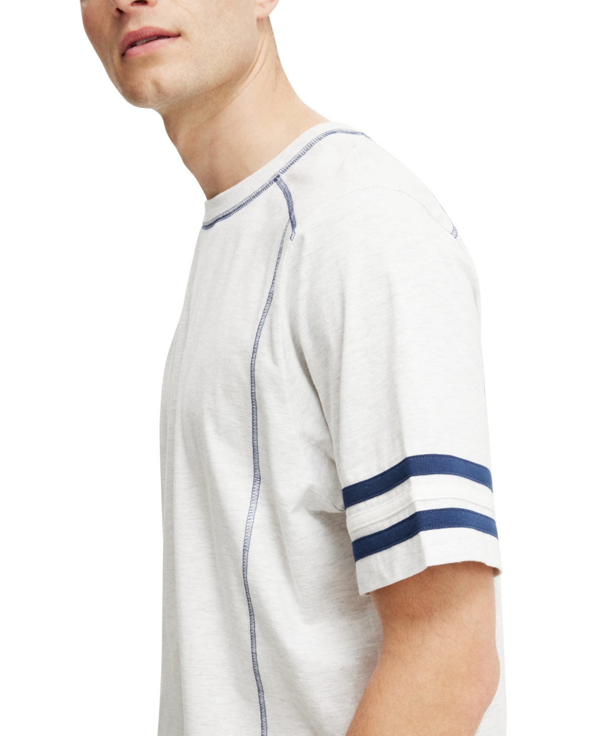 Cotton On Cropped Fit Panel T-shirt In Athletic Marle