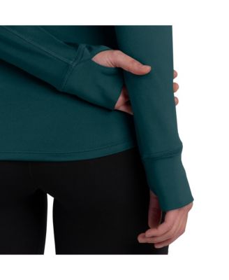 Women's Midnight Green Philadelphia Eagles Elements Quarter-Zip Jacket