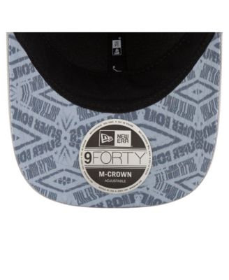 Мужская серая кепка New Era с регулируемой длиной 94 см, Kansas City Chiefs Super Bowl LIX, премьера которой состоялась в Канзас-Сити.