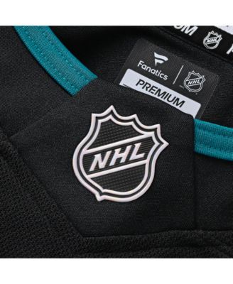 Мужская футболка Fanatics Logan Couture черного цвета San Jose Sharks Alternate Премиум-класса