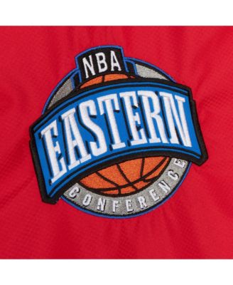 Мужская красная толстовка-анорак Atlanta Hawks Team Origins от Mitchell & Ness, пуловер на молнии с капюшоном