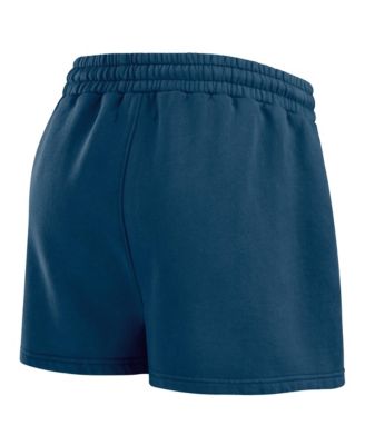 WEAR by Erin Andrews Womens Navy Atlanta Braves Washed Fleece Sweatshirt Shorts Lounge Set 18990₽