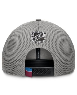 Мужская серая шапка Fanatics Colorado Avalanche Authentic Pro Home Ice Trucker с регулируемой длиной