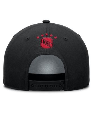 Мужская черная шляпа Fanatics из коллекции Chicago Blackhawks Decades с А-образным вырезом и регулируемой по длине веревкой