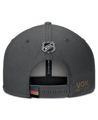 Мужская серая кепка Fanatics Vegas Golden Knights Authentic Pro Prime Snapback