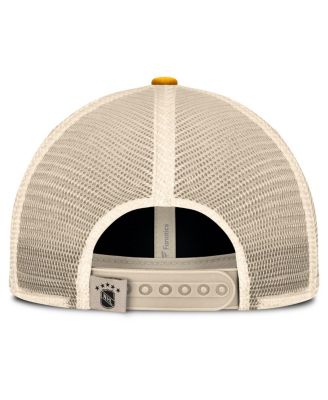 Мужская регулируемая шляпа дальнобойщика Fanatics, черная с золотом, Pittsburgh Penguins Heritage Breakaway