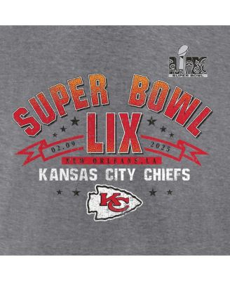 Мужская футболка Fanatics Heather Gray Kansas City Chiefs Super Bowl LIX Made It Tri-Blend от Fanatics.