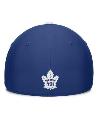 Мужская сине-белая бейсболка Fanatics Toronto Maple Leafs Authentic Pro Rink Team Code Flex