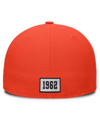 Мужская оранжевая приталенная шляпа Nike Houston Astros Cooperstown True Performance от Nike