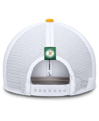 Мужская шапка Nike Gold Oakland Athletics Cooperstown Collection с регулируемой посадкой для дальнобойщика
