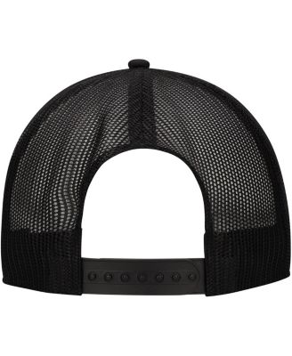 Lids Mens Black Pabst Blue Ribbon Skull Foam Trucker Adjustable Hat 5690₽