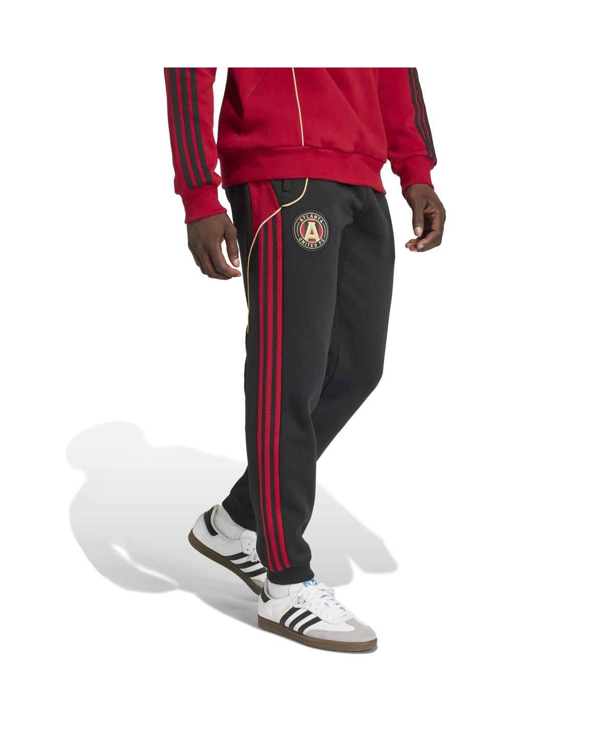 ADIDAS ORIGINALS MEN'S BLACK ATLANTA UNITED FC 2025 TRAVEL PANTS 