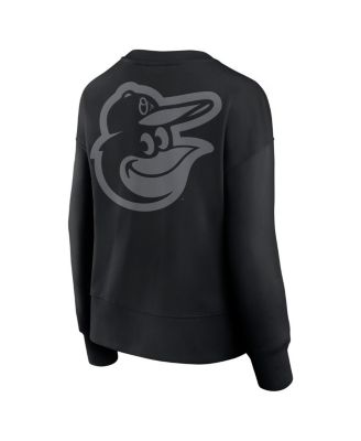 Women's Black Baltimore Orioles Elements Flow Pullover Sweatshirt