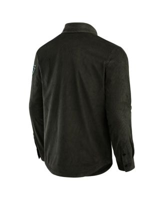 Мужская темно-зеленая вельветовая куртка Philadelphia Eagles из коллекции Darius Rucker от Fanatics с застежкой на все пуговицы