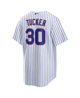 Men's Kyle Tucker White Chicago Cubs Home Replica Player Jersey