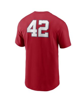 Мужская футболка Nike Red Washington Nationals Jackie Robinson Day Team 42 от Nike
