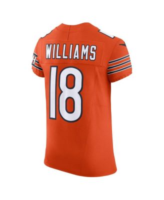 Мужская футболка Nike Caleb Williams оранжевого цвета Chicago Bears Alternate Vapor F.U.S.E. Elite.