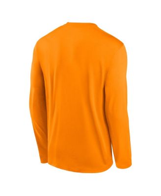 Мужская футболка Nike Tennessee Orange Tennessee Volunteers Primary Stack Legend с длинным рукавом
