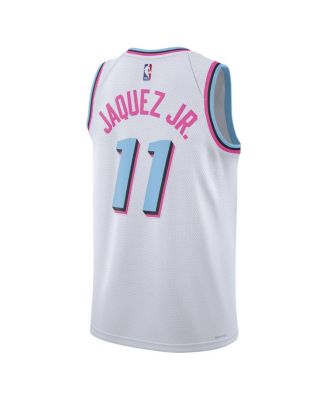 Мужские и женские кроссовки Nike Jaime Jaquez Jr. White Miami Heat 2024/25 Swingman Player Jersey - City Edition