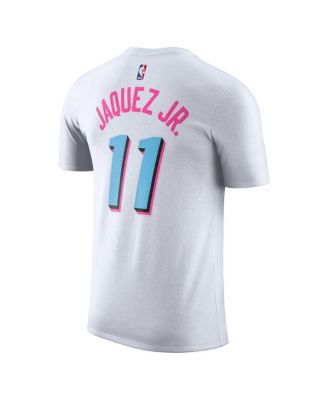 Мужская футболка Nike Jaime Jaquez Jr. White Miami Heat 2024/25 City Edition с именным номером.