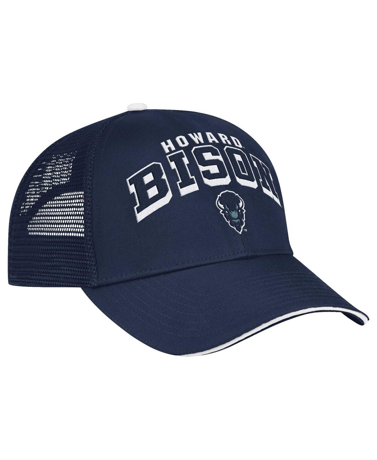 Colosseum Men's Navy Howard Bison Wyatt Primary Team Trucker Adjustable Hat In Navy