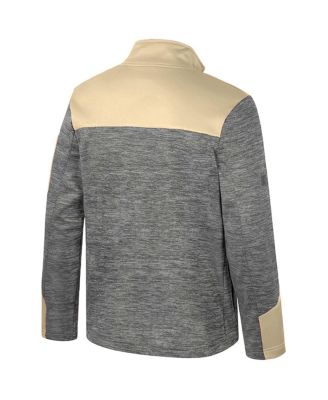 Мужская серо-золотистая куртка Colosseum Georgia Tech Yellow Jackets Guard на молнии