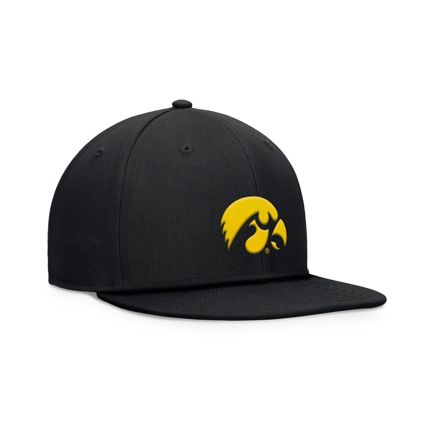 Мужская кепка Top of the World Black Iowa Hawkeyes Fundamental Snapback Hat — фото 3