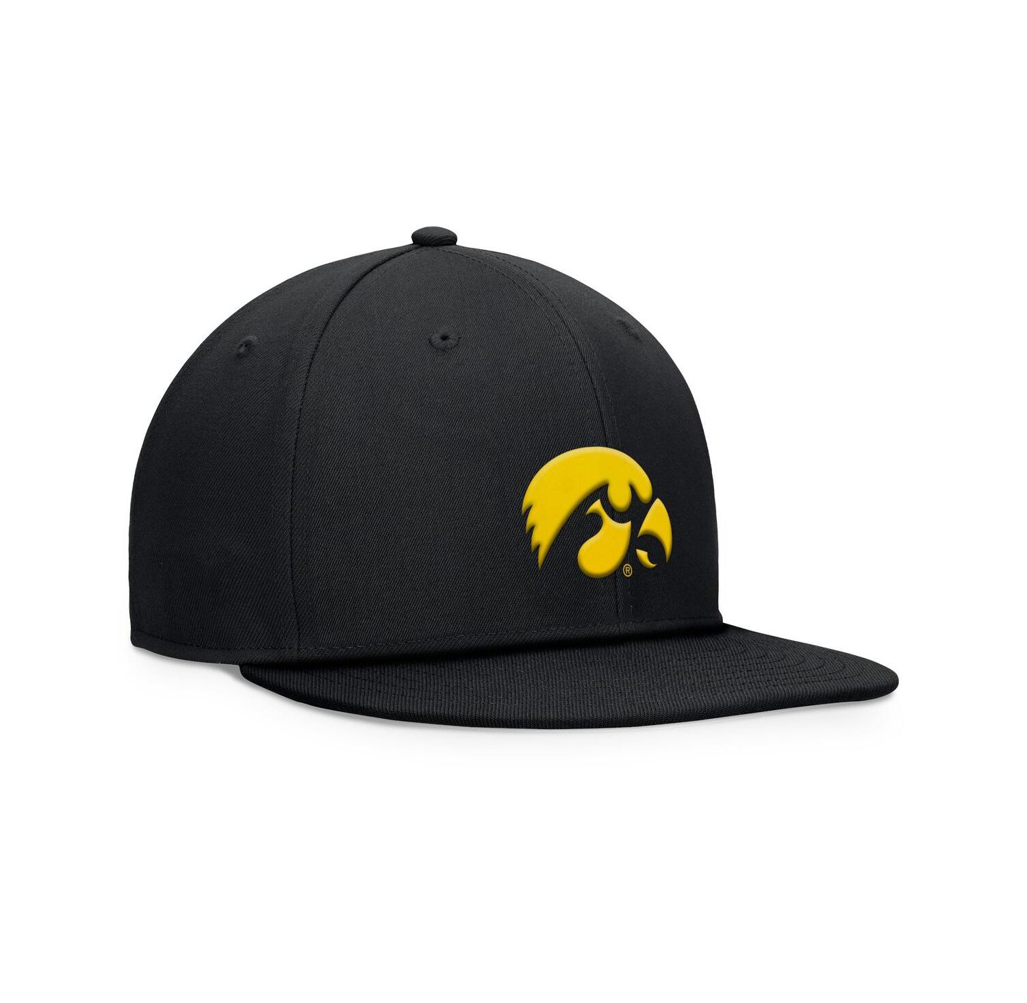 Men's Black Iowa Hawkeyes Fundamental Snapback Hat