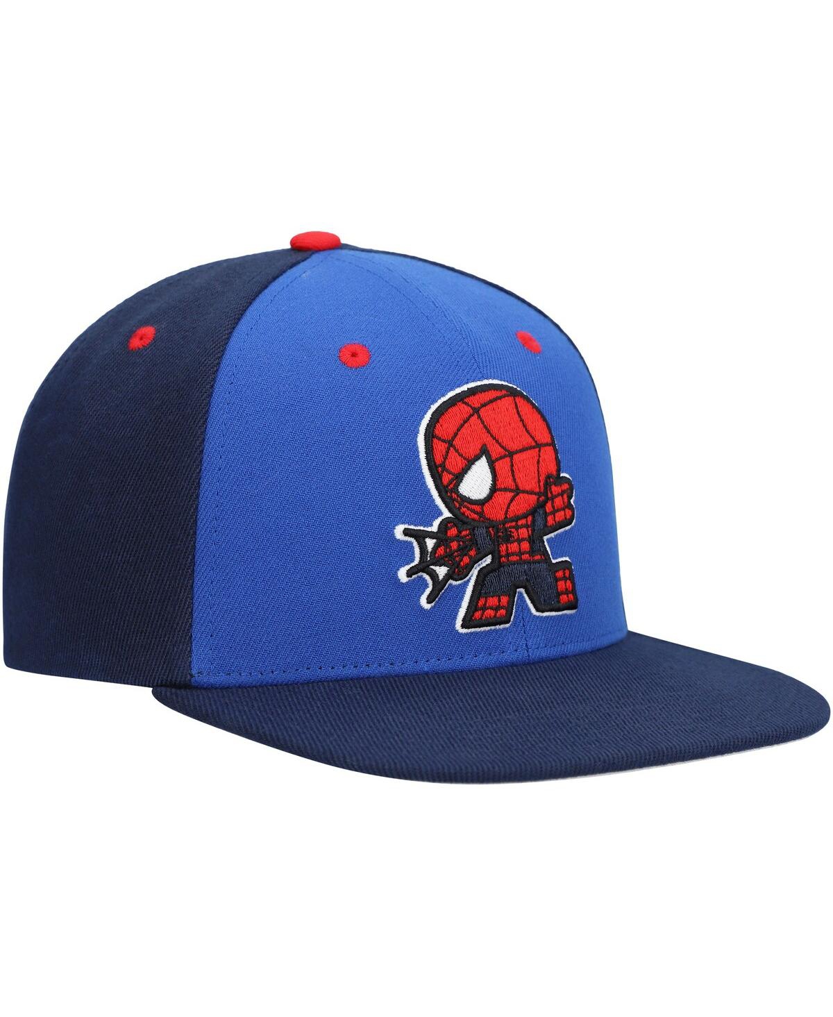 LIDS BIG BOYS AND GIRLS ROYAL SPIDER-MAN CHIBI GLOW-IN-THE-DARK SNAPBACK HAT 
