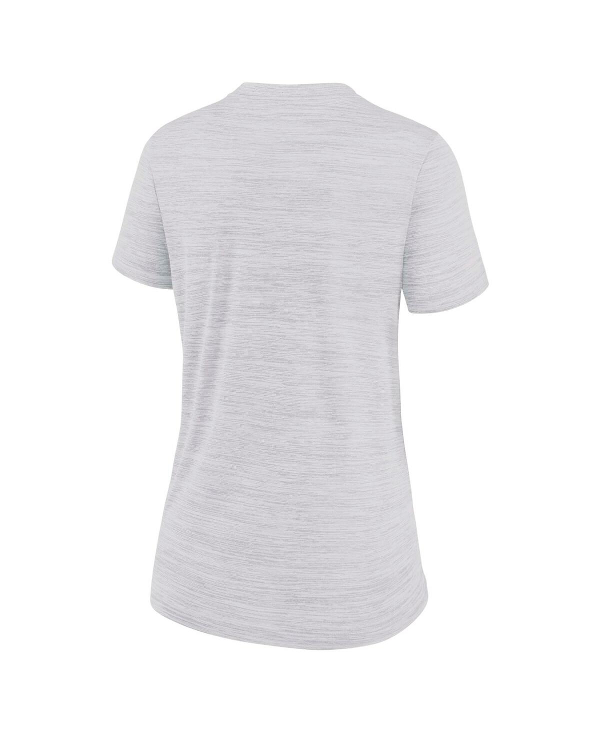Nike Women's Ash Atlanta Braves Authentic Collection City Connect Velocity Performance T-shirt In Ash
