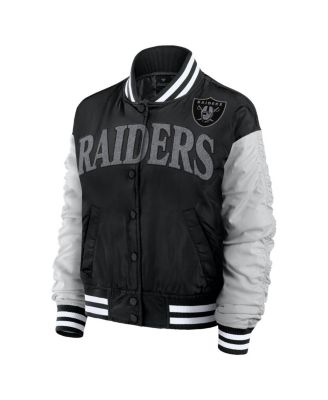 Women's Black Las Vegas Raiders Elements Wave Full-Snap Jacket