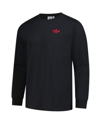 Men's Black Ajax Culturewear Graphic Long Sleeve T-Shirt