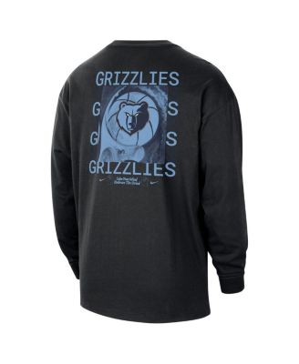 Мужская черная футболка Nike Memphis Grizzlies Courtside Oversize с длинным рукавом от Nike