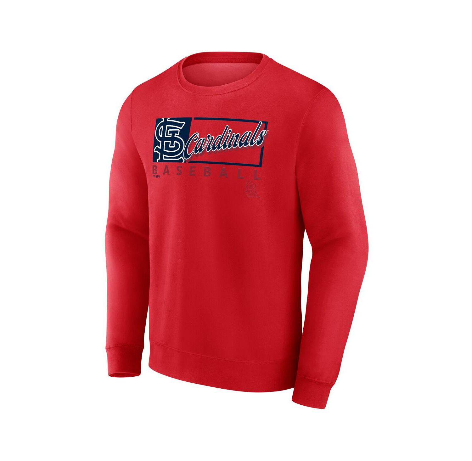 Men's Red St. Louis Cardinals Focus Fleece Pullover Sweatshirt