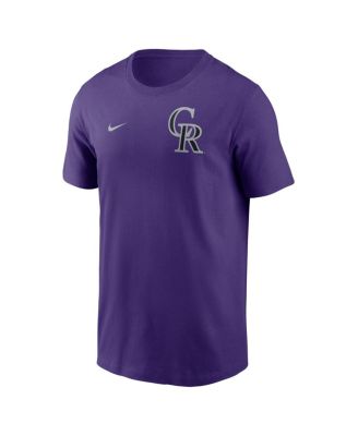 Men's Purple Colorado Rockies 2-Hit T-Shirt