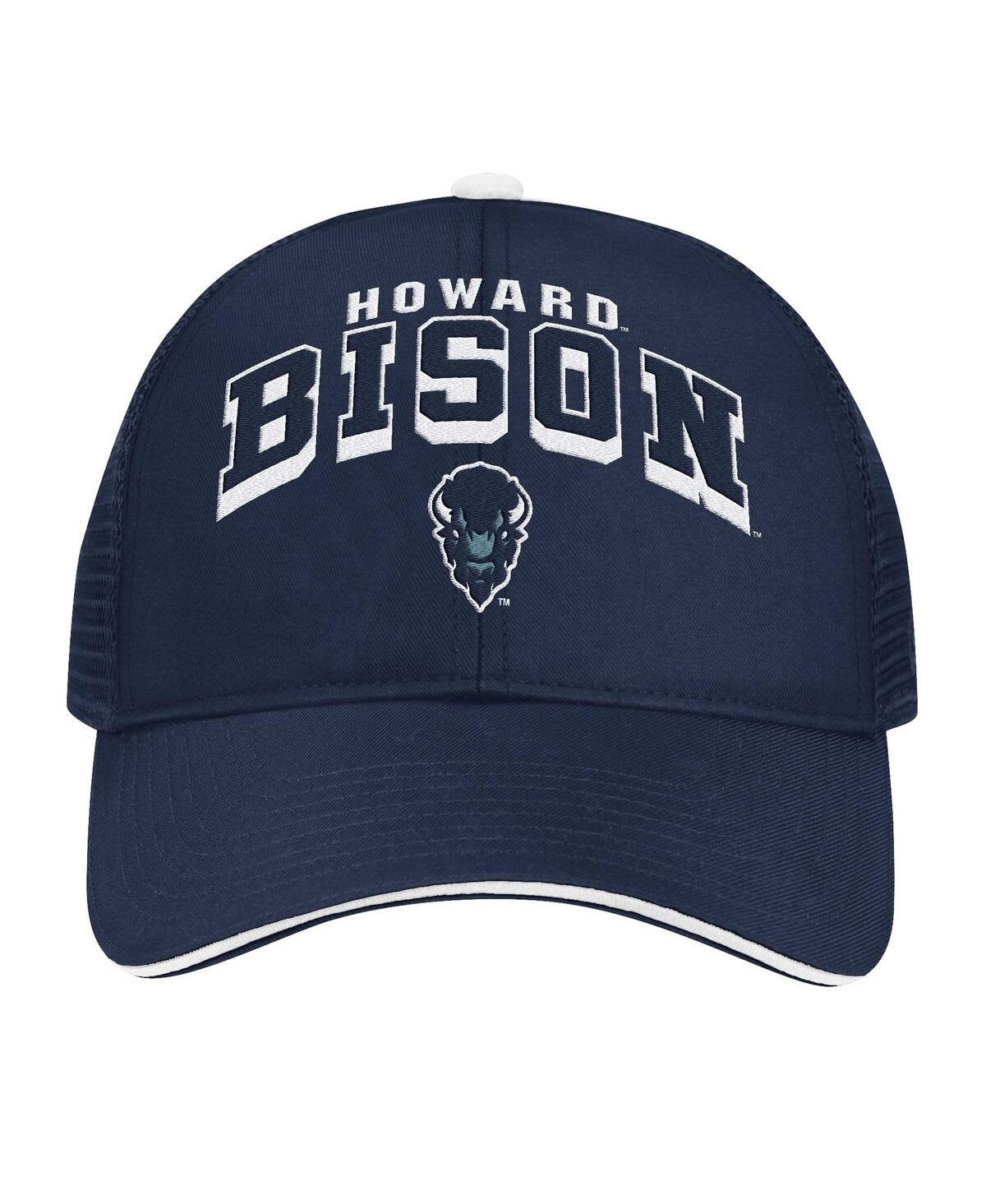 Colosseum Men's Navy Howard Bison Wyatt Primary Team Trucker Adjustable Hat In Navy