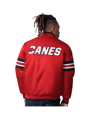 Men's Red Carolina Hurricanes Scout I Full-Snap Varsity Jacket