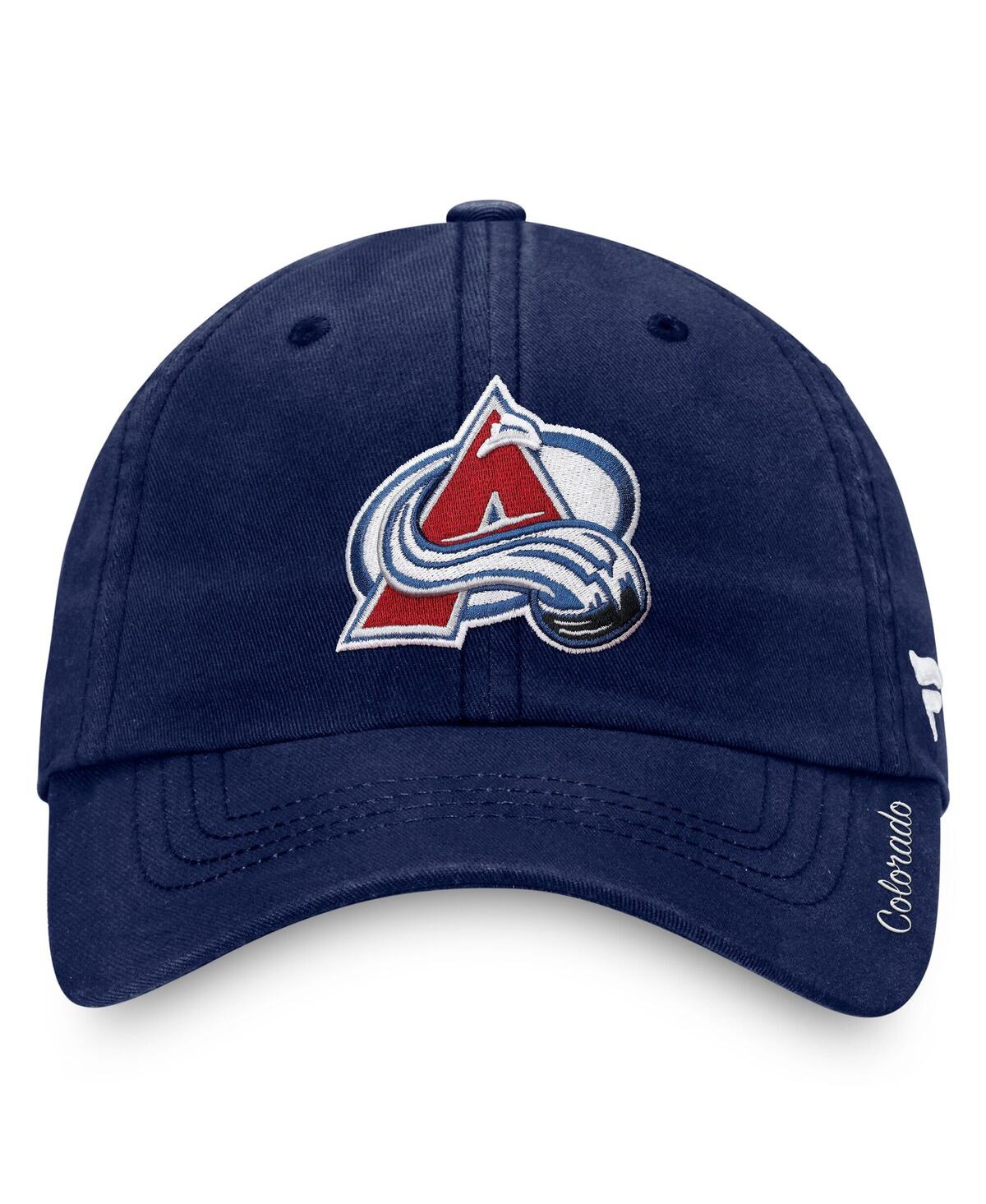 Fanatics Women's Navy Colorado Avalanche Core Logo Adjustable Hat In Navy