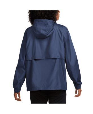 Women's Navy Paris Saint-Germain Essential Woven Full-Zip Jacket