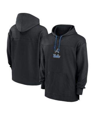 Jordan - Men's Black UCLA Bruins 2024/25 Sideline Jersey Performance Pullover Hoodie