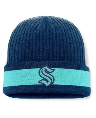 Fanatics - Men's Deep Sea Blue Seattle Kraken Blueliner Cuffed Knit Hat