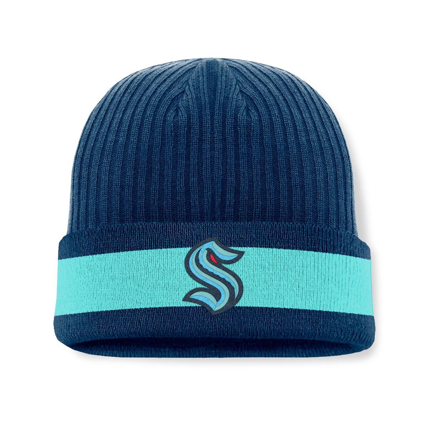 Men's Deep Sea Blue Seattle Kraken Blueliner Cuffed Knit Hat