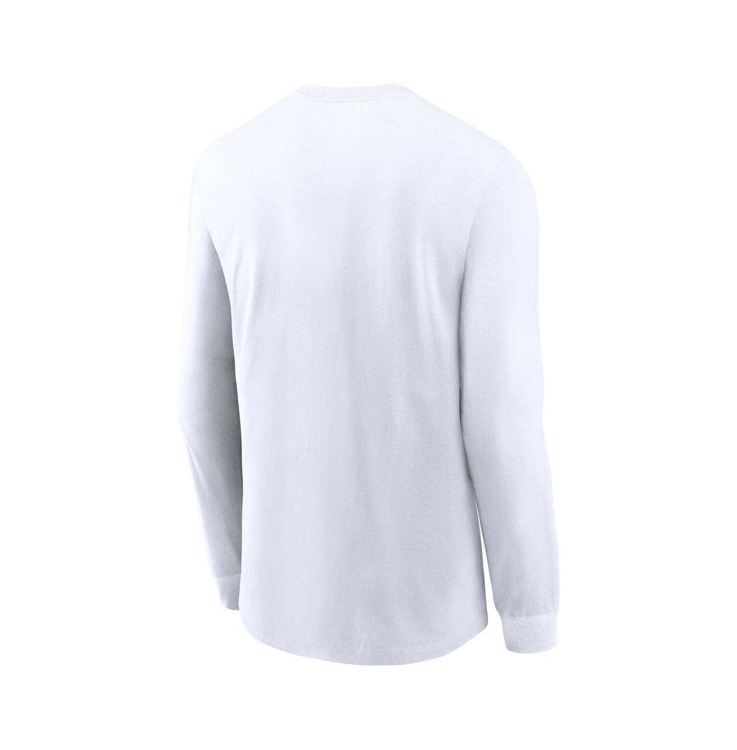 Мужская футболка Nike White Michigan State Spartans Primetime Classic Location Long Sleeve — фото 3