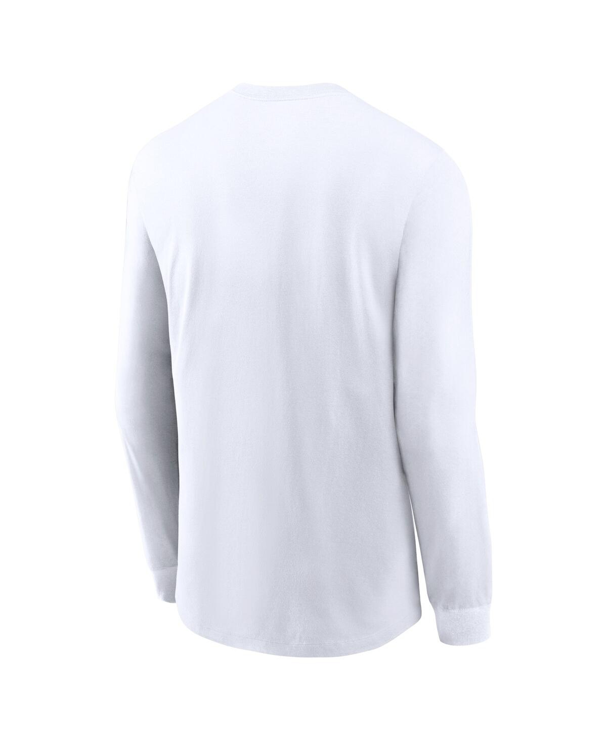 Nike Men's White Michigan State Spartans Primetime Classic Location Long Sleeve T-shirt In White