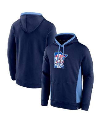 Fanatics - Men's Navy Minnesota Twins True Classics Fanarama Pullover Hoodie