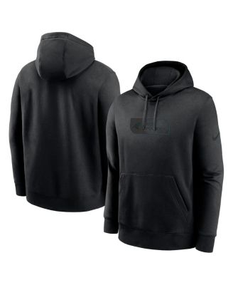 Nike - Men's Black Carolina Panthers Edge French Terry Club Pullover Hoodie