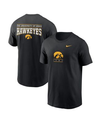 Nike - Men's Black Iowa Hawkeyes 2-Hit T-Shirt