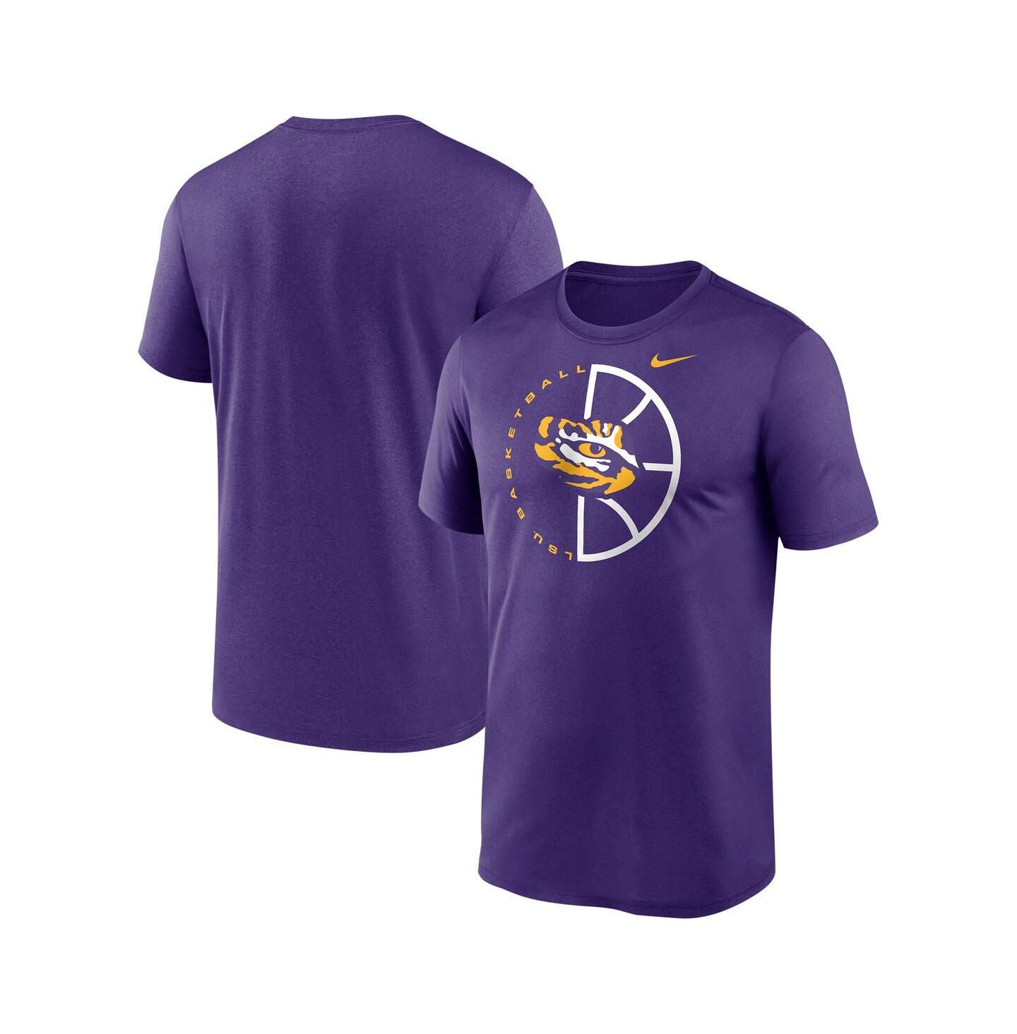 Мужская футболка Nike Purple LSU Tigers Legend Basketball Icon Performance — фото 1