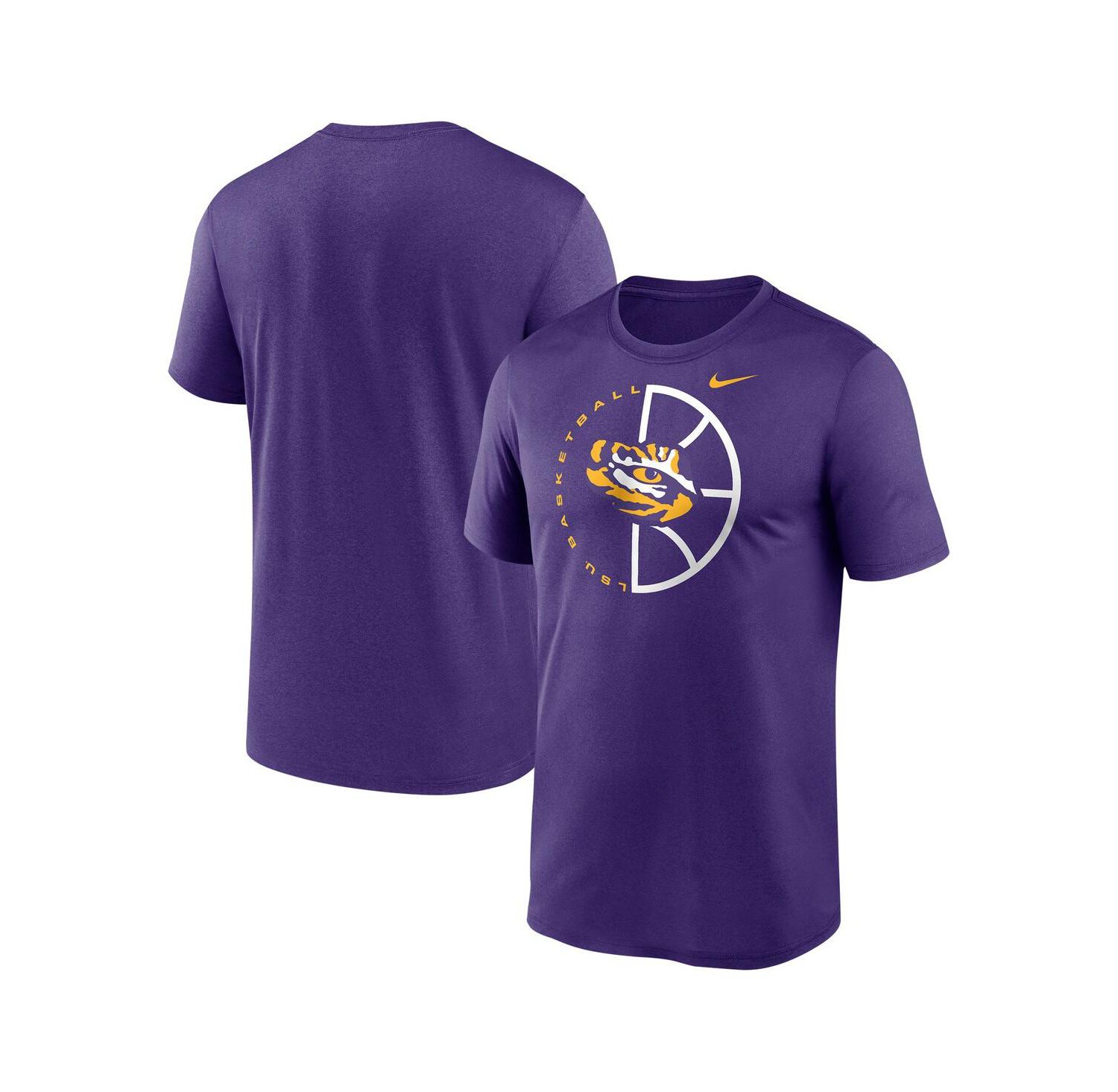Men's Purple LSU Tigers Legend Basketball Icon Performance T-Shirt