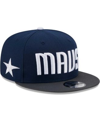 New Era - Men's Navy/Gray Dallas Mavericks Jersey Hook Statement Edition 9FIFTY Snapback Hat